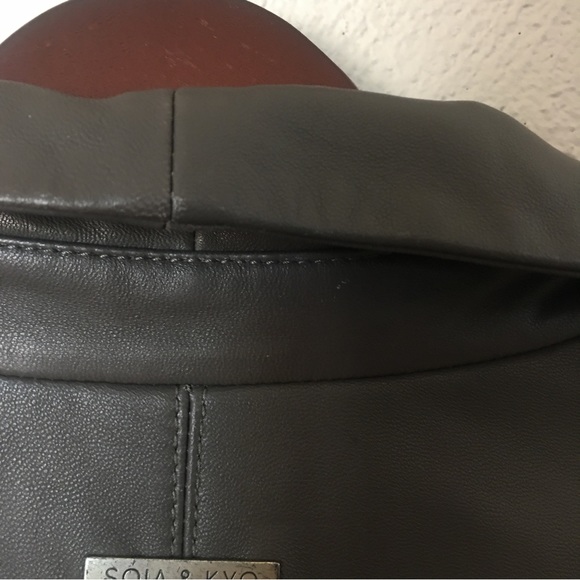 Soia & Kyo Lambskin Leather Zip Up Jacket - Picture 8 of 16